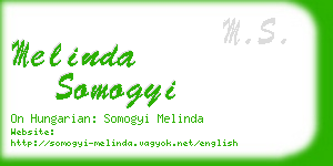 melinda somogyi business card